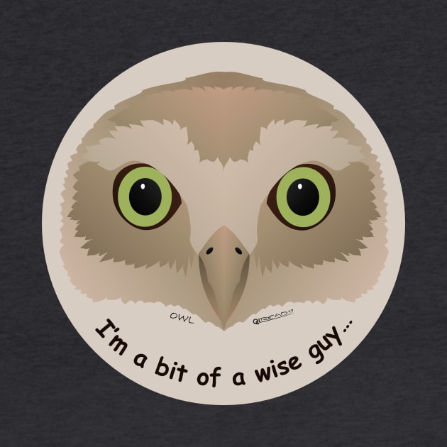 Baby Owl - I'm a wise guy by FunkilyMade